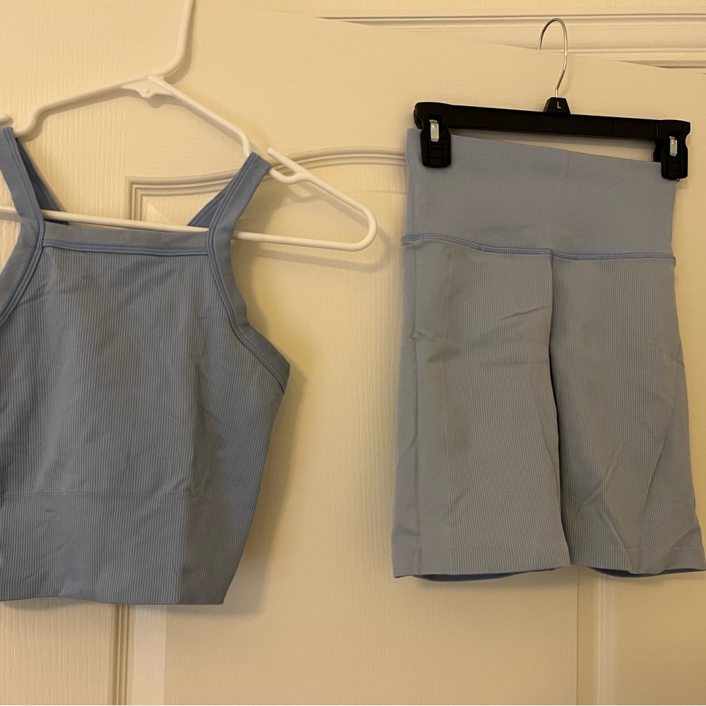 Athleta Sky Blue Ribbed Apparel